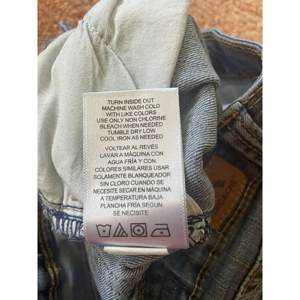 Jordache Flare flair girls stretch blue jeans size 6